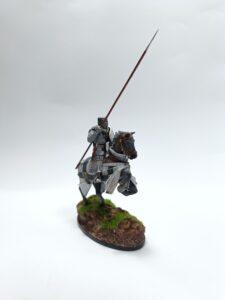 Масштаб: 1:32.54 мм Описание: Рыцарь всадник. Эксклюзивная конверсия. Роспись коллекционного уровня. Смоляная фигура.